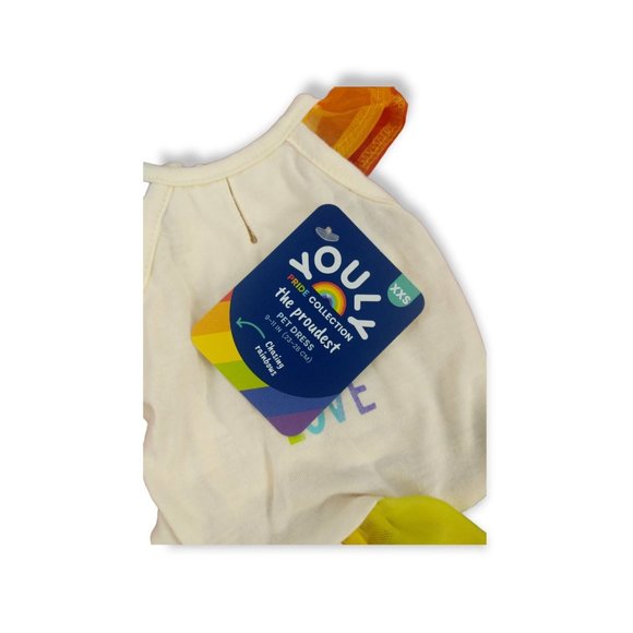 Youly Pride Collection Love Wins Pet Dress (Cat/Dog) Size Medium (New) - Picture 4 of 4